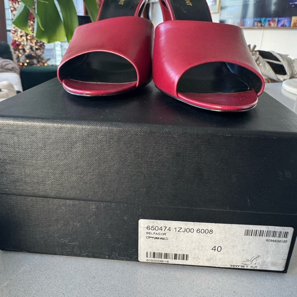 SAINT LAURENT 95mm Pumps Sz 40 in Opyum Red. - Picture 9 of 11